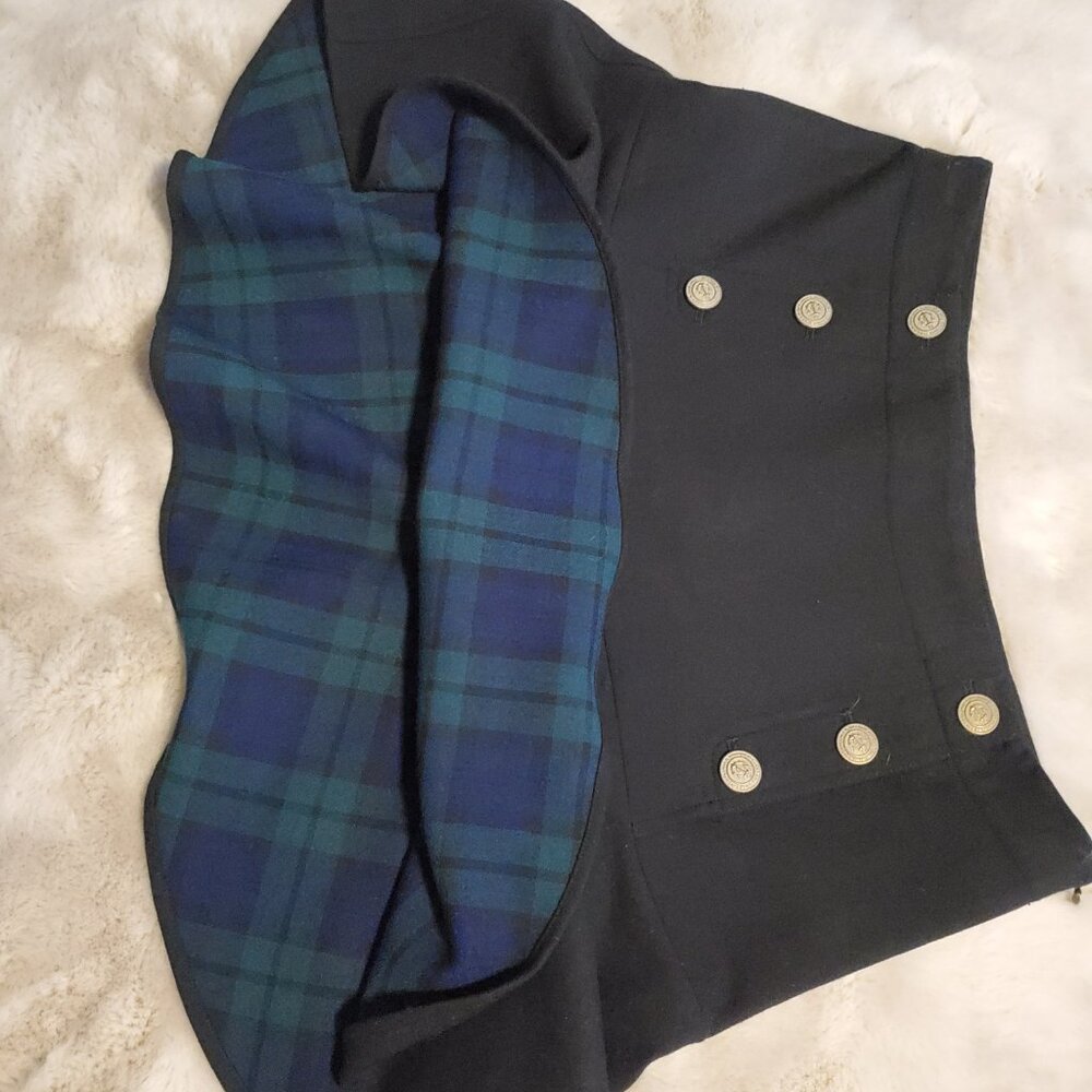 Vineyard Vines Black Skirt Plaid Lining Preppy Classic Tenniscore  Size 10 - Picture 3 of 9